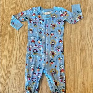Hanna Andersson organic footsie pajama, 12-18mo